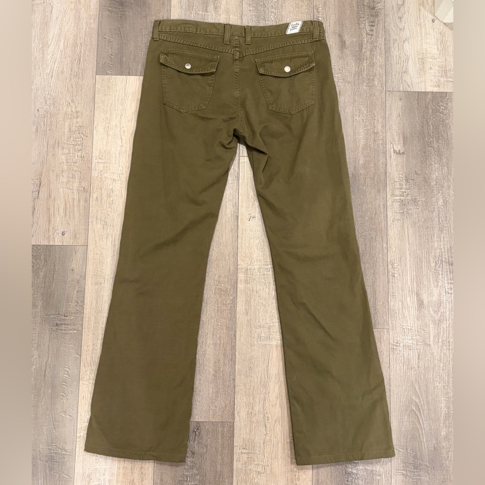 Lucky Brand Olive Straight Leg Jeans Size 10 Long Mid Rise 30 - Picture 4 of 11